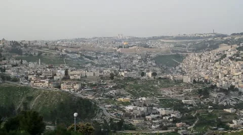 Jerusalem Top Shot Stock Footage 10911107