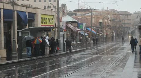 Jerusalem Tram Vídeos de archivo 10859951