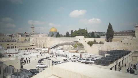 Jerusalem view of golden dome Stock Footage 274488049