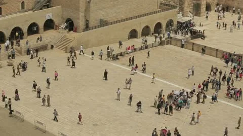 Jerusalem view of Wailing Wall 스톡 동영상 11239404