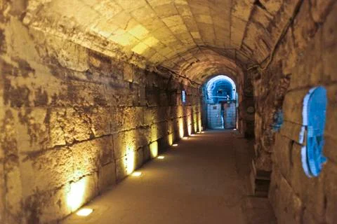 Jerusalem Wall caves Stock Photos