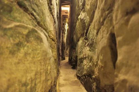 Jerusalem Wall caves Stock Photos