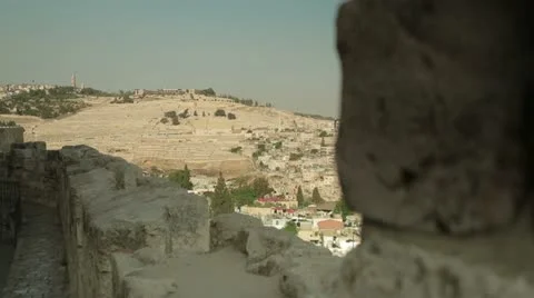 Jerusalem wall dolly shot Stock Footage 11238792