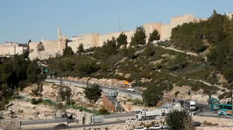 Jerusalem Walls Vídeos de archivo 10888302
