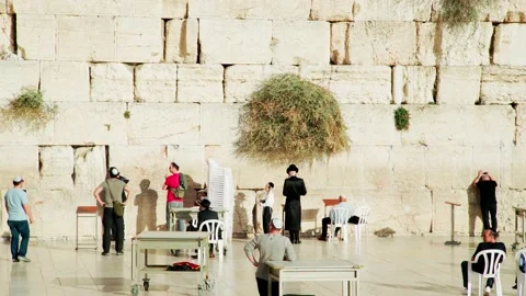 Jerusalem Western Wall (4K, 25FPS) Stock Footage 171125153