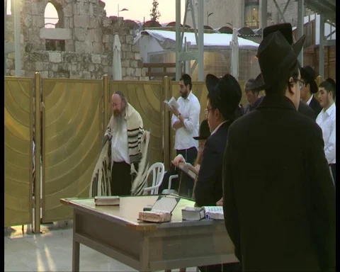 Jerusalem Western Wall Stock Footage 87950963