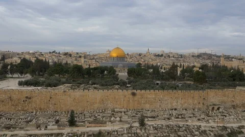 Jerusalm Temple Mount Stock Footage 123156231