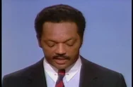 Jesse Jackson Delivers A Speech At The 1984 Democratic National Conventionƒ Stock Footage