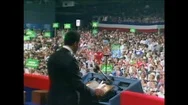 Jesse Jackson Delivers A Speech At The 1984 Democratic National Convention Stock Footage