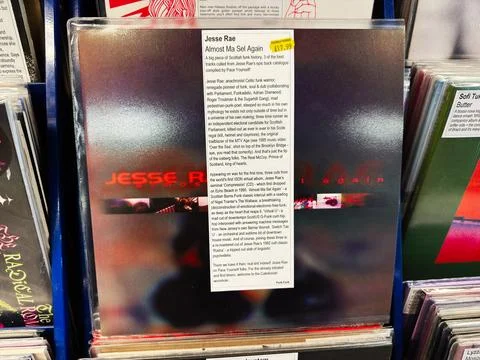 Jesse Rae Almost Ma Sel Again vinyl album 1995 funk compilation displayed i.. Stock Photos