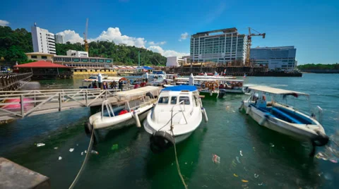 Jesselton Point Timelapse Video stock 36323997