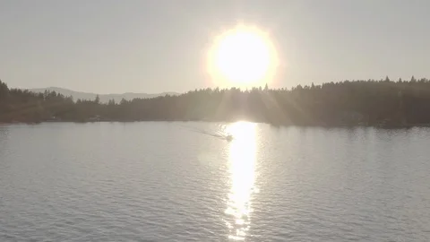 Jest Ski On Lake 2 Stock Footage 122078327