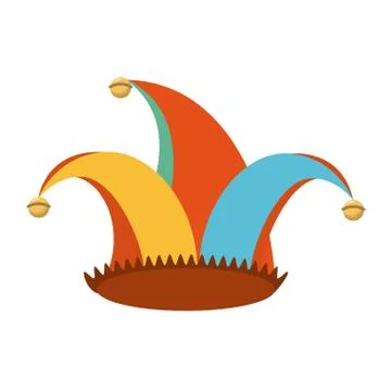 Jester hat celebration ornament Stock Illustration