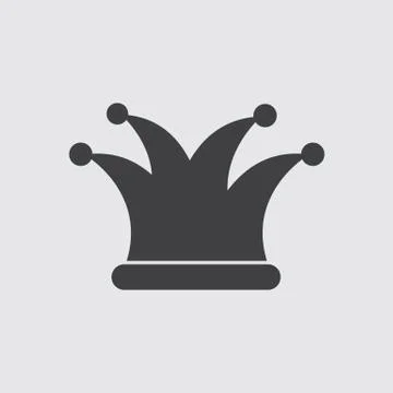 Jester hat Icon, Icon Vector eps10. Stock Illustration