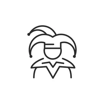 Jester Hat Icon Stock Illustration