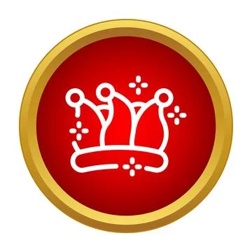 Jester hat icon representing comedy and festive entertainment Stock Illustration