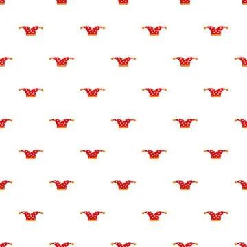 Jester hat pattern creating a seamless background イラスト素材