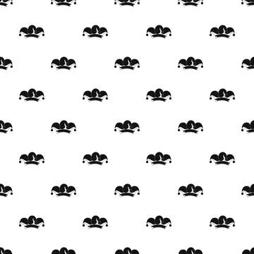 Jester hat pattern seamless Illustrazione stock