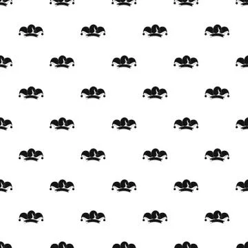 Jester hat pattern seamless vector Stock Illustration