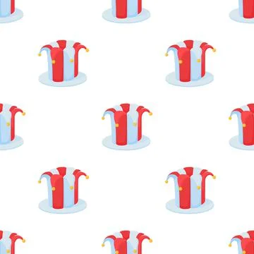 Jester hat pattern seamless vector Illustrazione stock