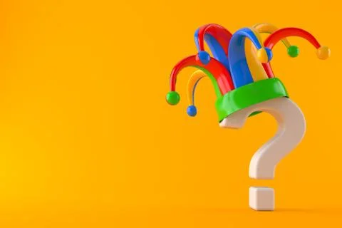 Jester hat with question mark Stock Illustration