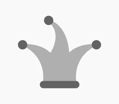 Jester icon on white background Stock Illustration