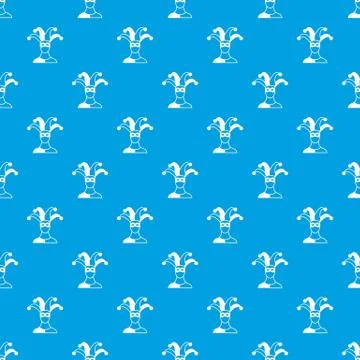 Jester pattern seamless blue Illustrazione stock