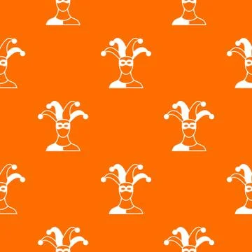 Jester pattern seamless Stock Illustration