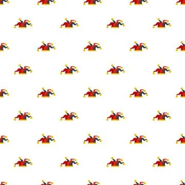 Jester pattern seamless Stock Illustration