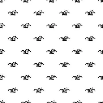 Jester pattern seamless vector Stock Illustration