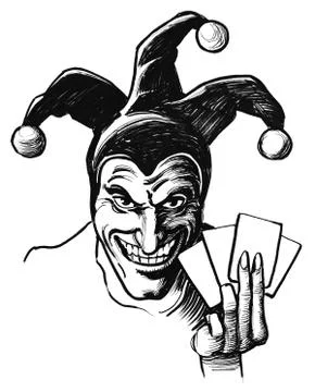 Jester portrait Stock Illustration