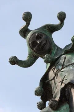 Jester Statue Stock Photos