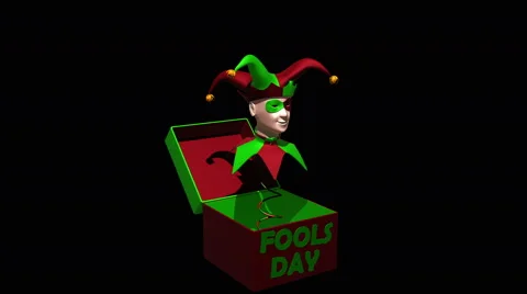 Jester toy, springing out of a box  Stock Footage 61482732