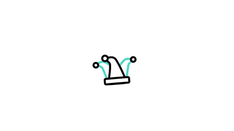 Jesterhat Animated Icon Stock Footage 320233837