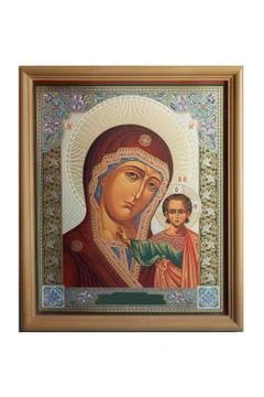 Jesus and mary icon - of "religious icons" . Stock Photos