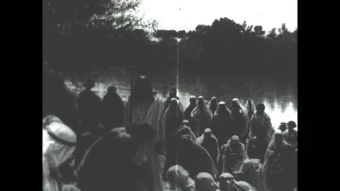 Jesus Is Baptized - Matthew 3:13 Stock Footage 155998478