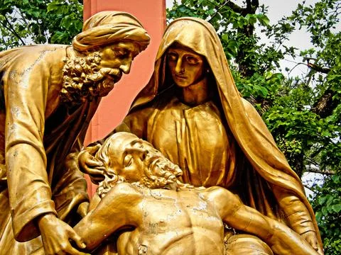 Jesus being cared for Stock Photos