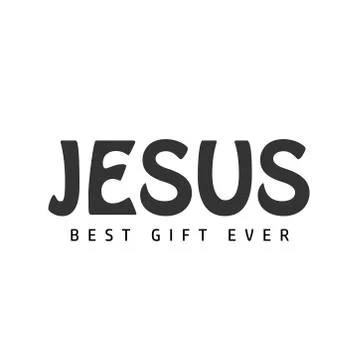 Jesus Best Gift ever Stock Illustration