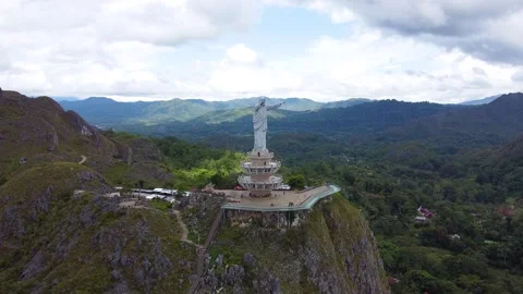 Jesus Blessing Statue - Buntu Burake Stock Footage 238800388