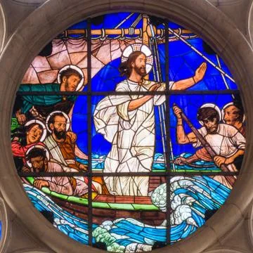 Jesus Calms the Storm Stock Photos