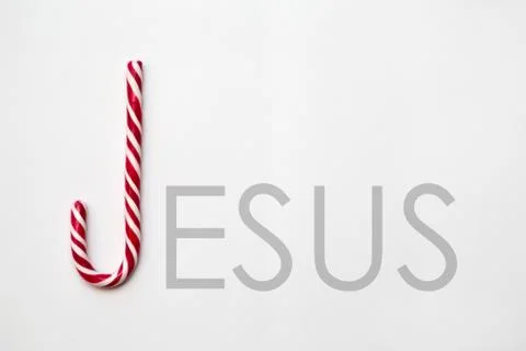 JESUS Candy Cane Stock Photos
