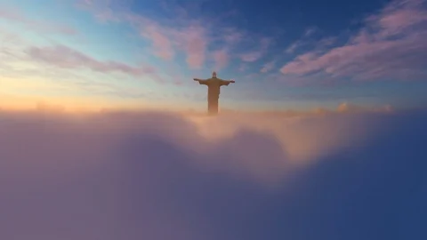 jesus christ in the clouds