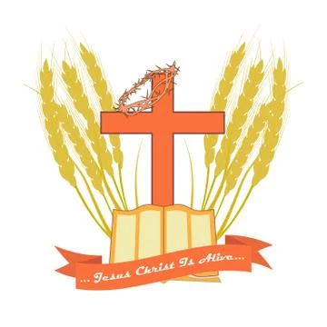 Jesus Christ Is Alive Stock Illustration