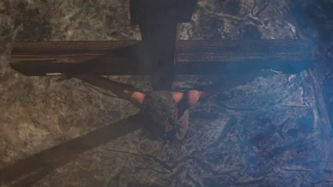 Jesus Christ on the cross, 3d render Stock-Footage 84166825