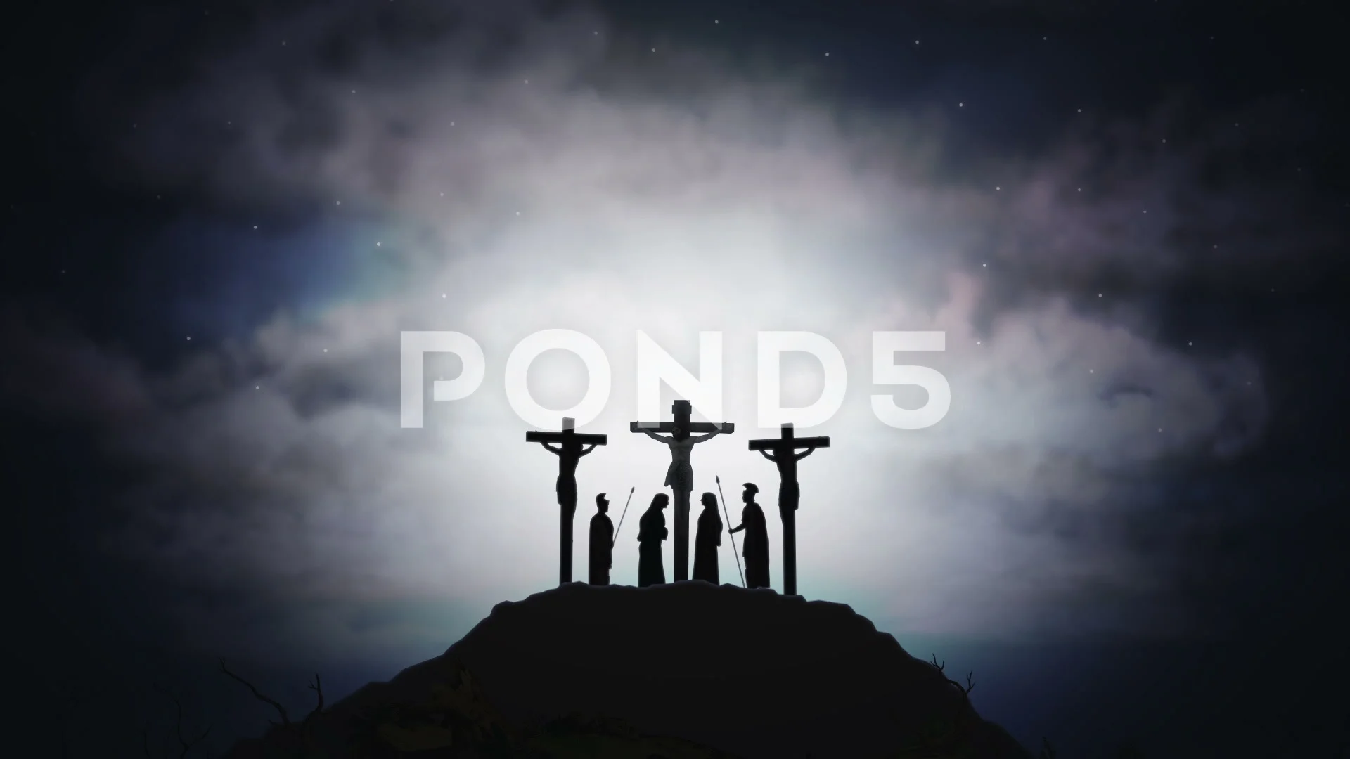 Jesus Christ on the Cross Crucifixion Bi... | Stock Video | Pond5