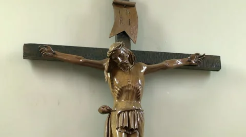 Jesus Christ on the cross 库存影片 58141026