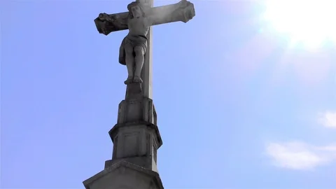 Jesus Christ on the Cross Video stock 107306868