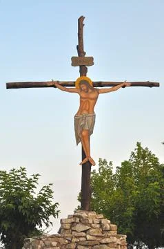 Jesus Christ on cross Foto stock