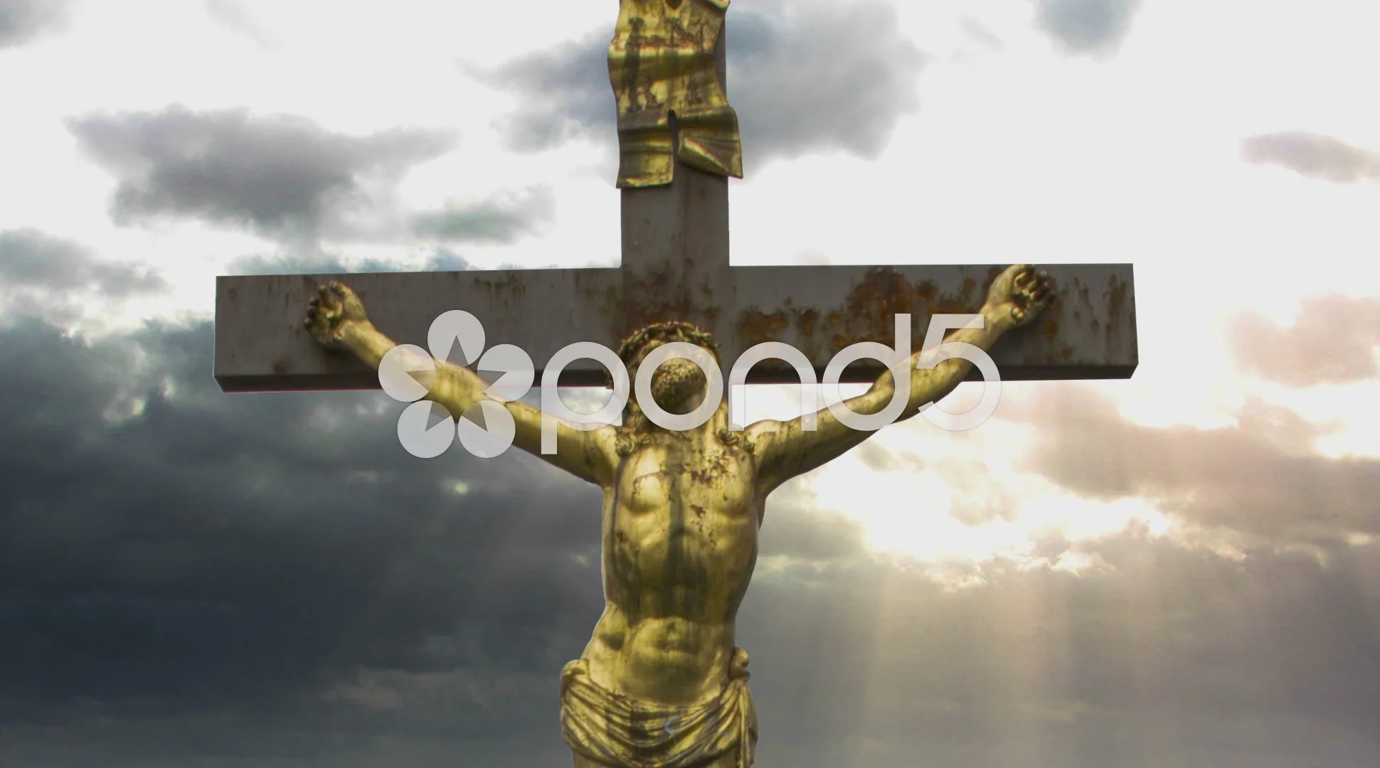 Jesus Christ Crucified Cross Bible | Stock Video | Pond5