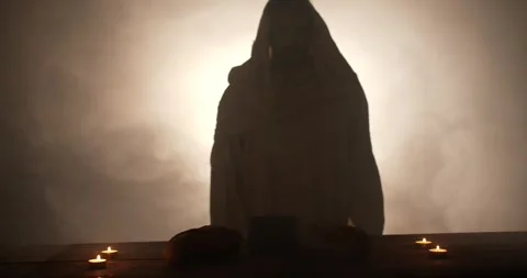 Jesus Christ Last Supper Bread and Wine, Christianity Symbolism, Bible, Easter Video stock 306592406